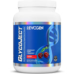 Evogen GlycoJect Super Carb Powder Cherry front view for muscle recovery.