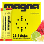 Magna Electrolytes Powder Drink Mix front view watermelon lime flavor hydration supplement.