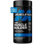 MuscleTech Platinum Muscle Builder 30 capsules front bottle view for strength support.