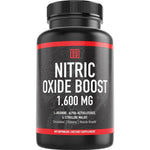 Double Dragon Organics Nitric Oxide Booster 1600mg bottle front view for muscle pumps