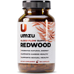 UMZU Redwood Nitric Oxide Booster 180 capsules front view for blood flow