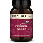 Dr. Mercola Organic Fermented Beets 60 Capsules front bottle view for nitric oxide support