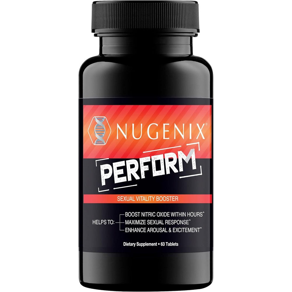 Nugenix Perform nitric oxide and vitality booster for men 63 capsules