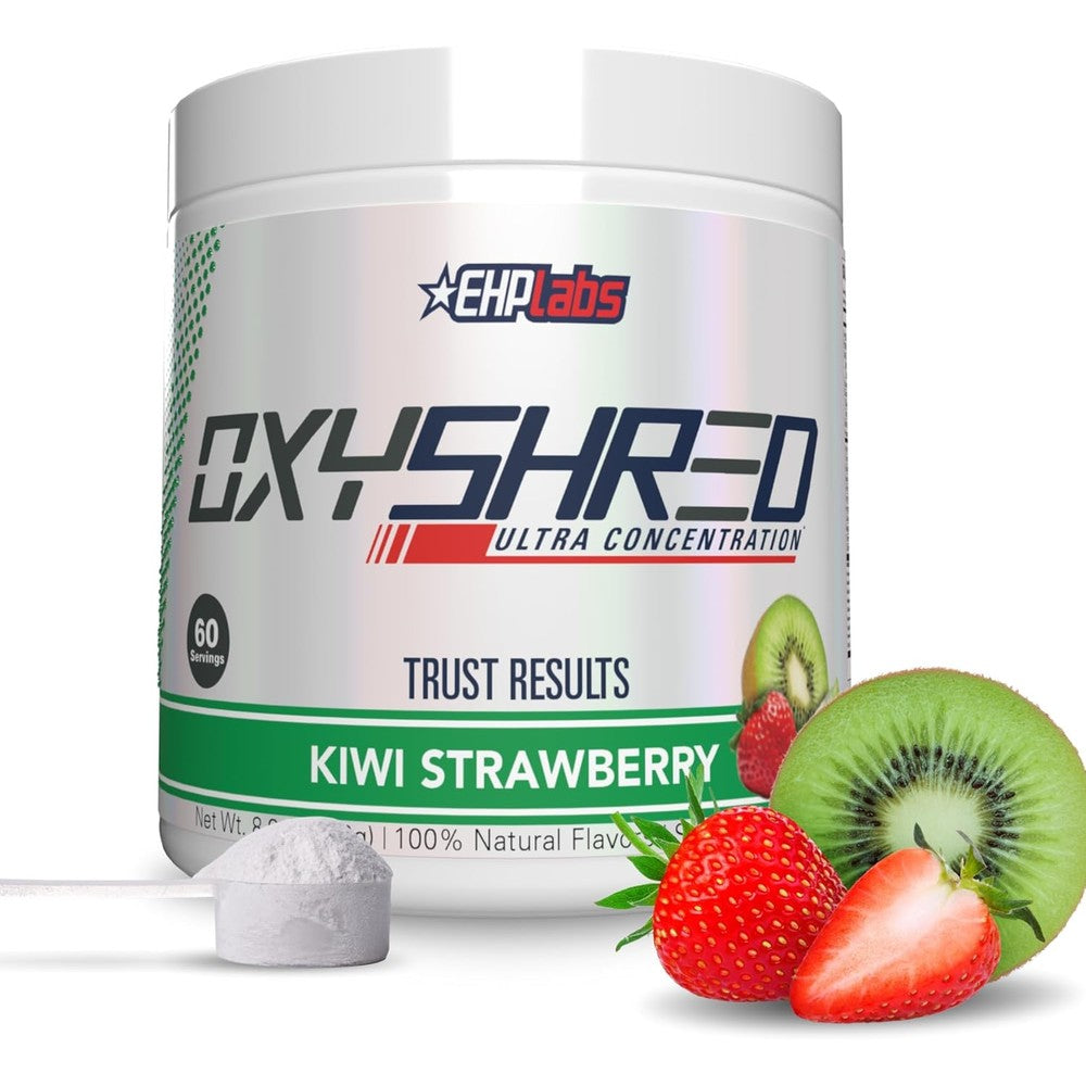 EHP Labs OxyShred Kiwi Strawberry 60 servings front view thermogenic powder