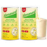 Almased Multi Protein Powder metabolism support formula in a 17.6 ounce tub