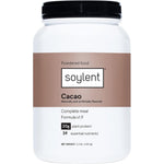 Soylent Cacao Meal Replacement Powder tub front view for plant based nutrition