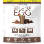 Designer Wellness Designer Egg Protein Powder Dutch Chocolate front view imported supplement.