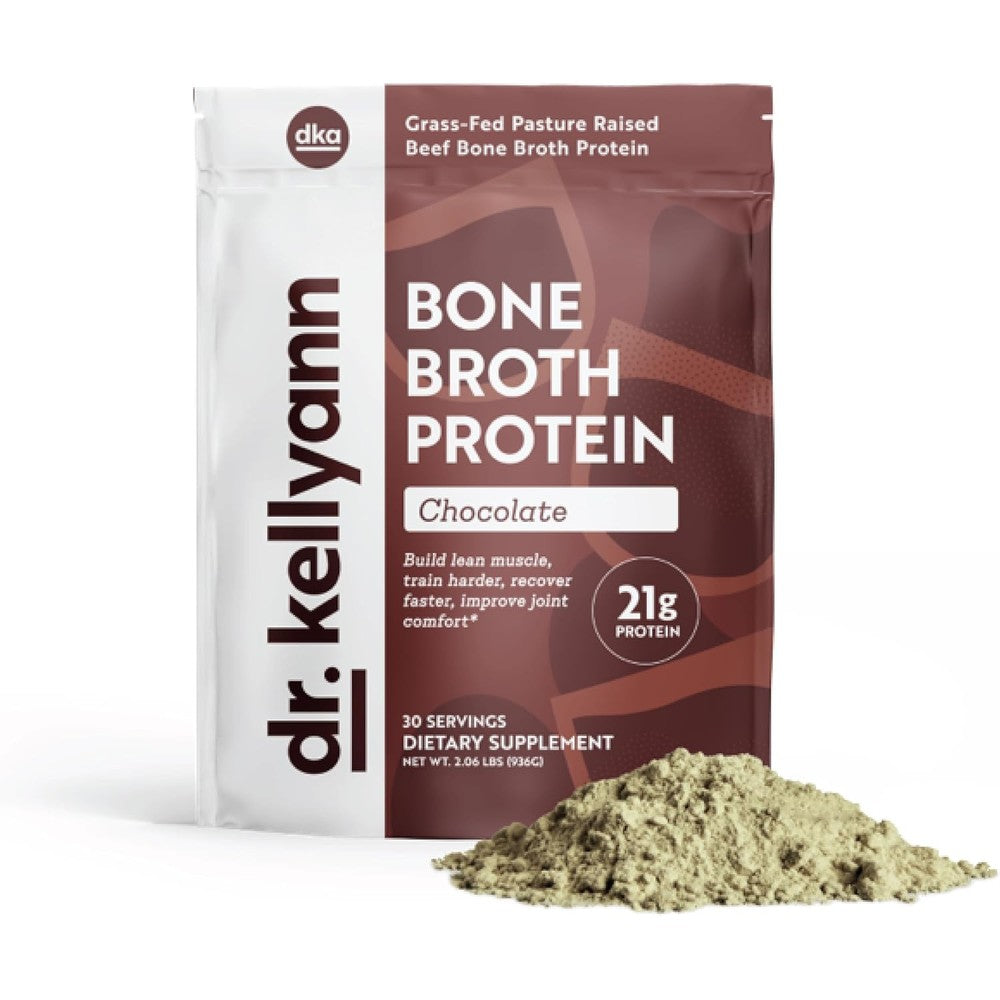 Dr Kellyann keto bone broth protein powder chocolate 21g protein supplement