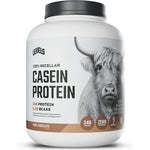 Levels Nutrition Micellar Casein Protein Chocolate 4 Pound front view slow release supplement