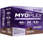 EAS Original Myoplex Muscle Builder 20 Packets front packaging for bodybuilding.