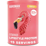 BIRDMAN Fitmingo Vegan Vanilla Protein Powder front view of 1.12 pound bag