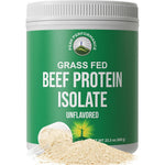 Peak Performance Grass Fed Beef Protein Isolate front label view for muscle building