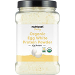 Nutricost Pantry Organic Egg White Protein Powder front view container for muscle recovery