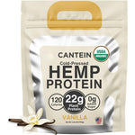 Cantein Organic Hemp Protein Powder front view for vegan muscle recovery.