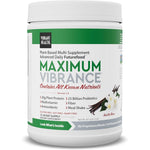 Vibrant Health Maximum Vibrance Vanilla Bean container front view meal replacement shake.