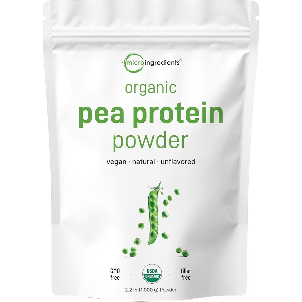 Micro Ingredients Organic Pea Protein Powder 1kg Plant Based Vegan Protein