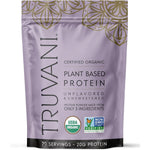 Truvani Organic Pea Protein Powder Unflavored front view plant based protein bag