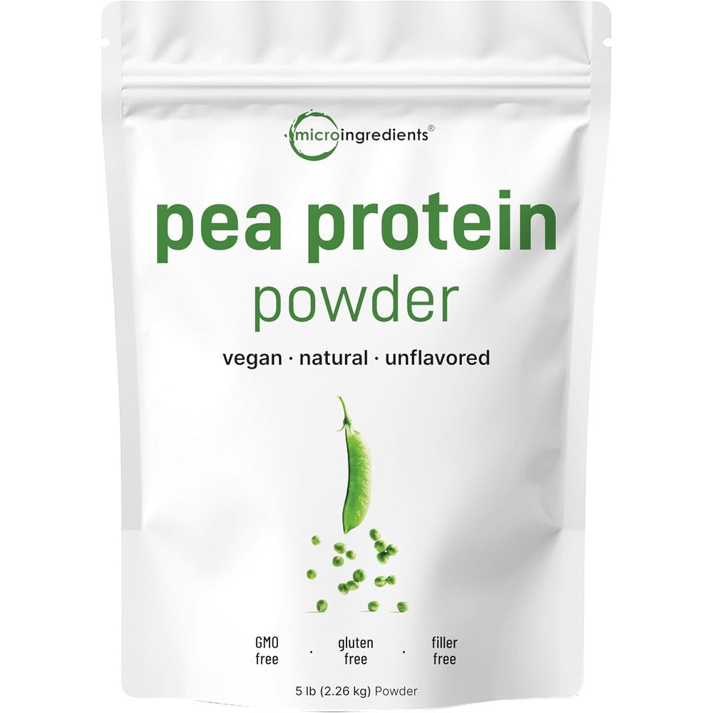 Micro Ingredients Pea Protein Powder 5 Pounds front view vegan supplement