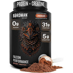 Birdman Falcon Performance Vegan Protein Powder Chocolate tub front view