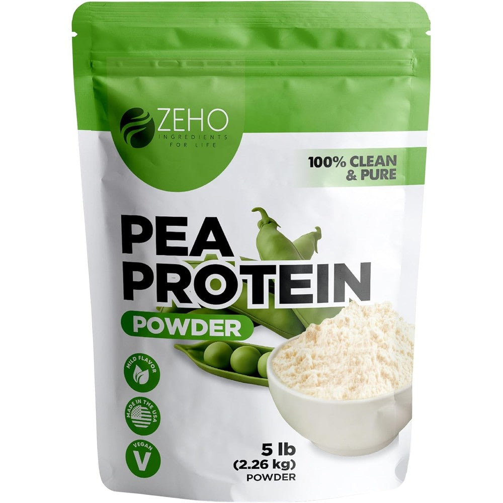 Zeho Pea Protein Isolate 5 Pound front view plant based nutrition