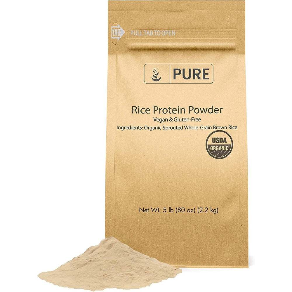 Prescribed For Life Organic Rice Protein Powder 5kg front view premium plant protein