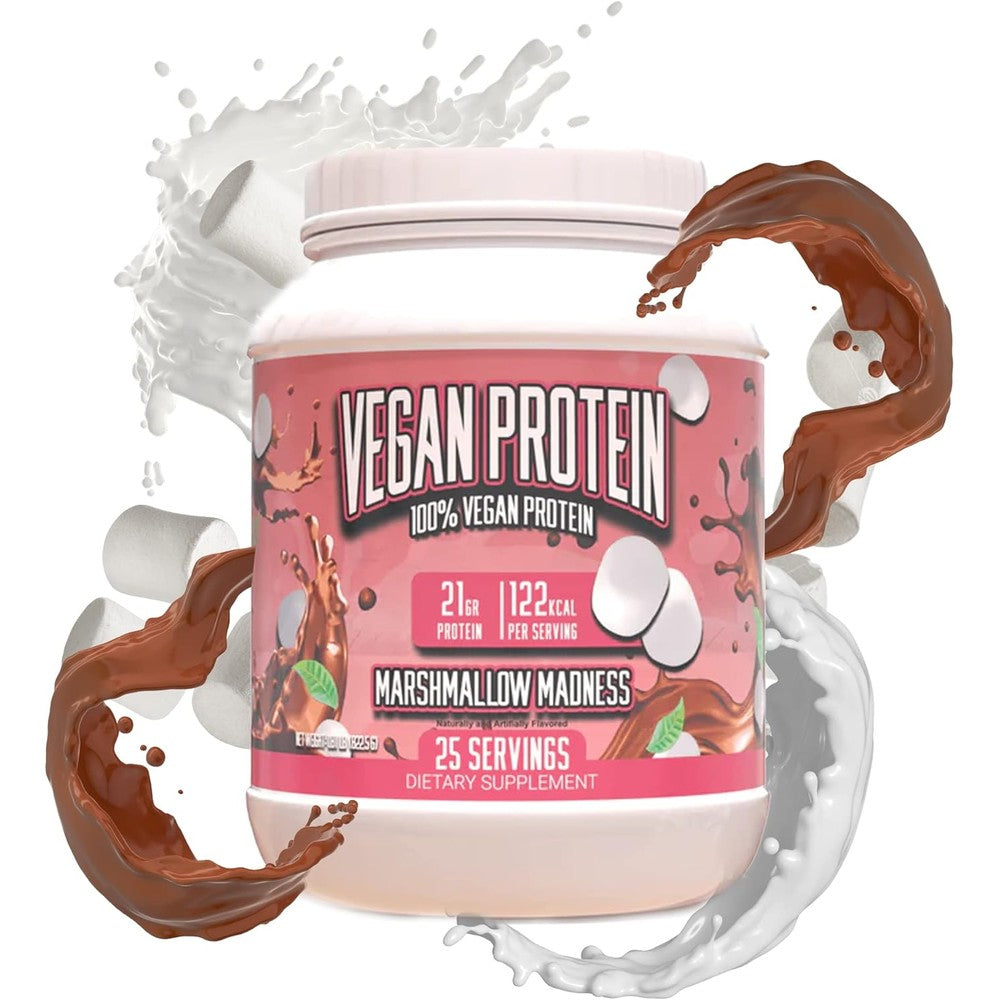 Nature Zen Organic Vegan Protein Powder front view pure cacao 16 ounce container