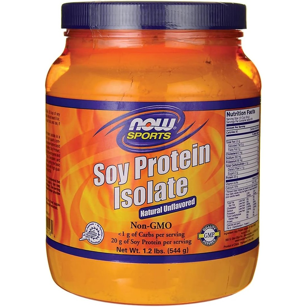 NOW Foods Sports Soy Protein Isolate front view plant based protein India