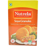 Nutrela Soya Granules 200 Grams front packaging high protein vegetarian food.