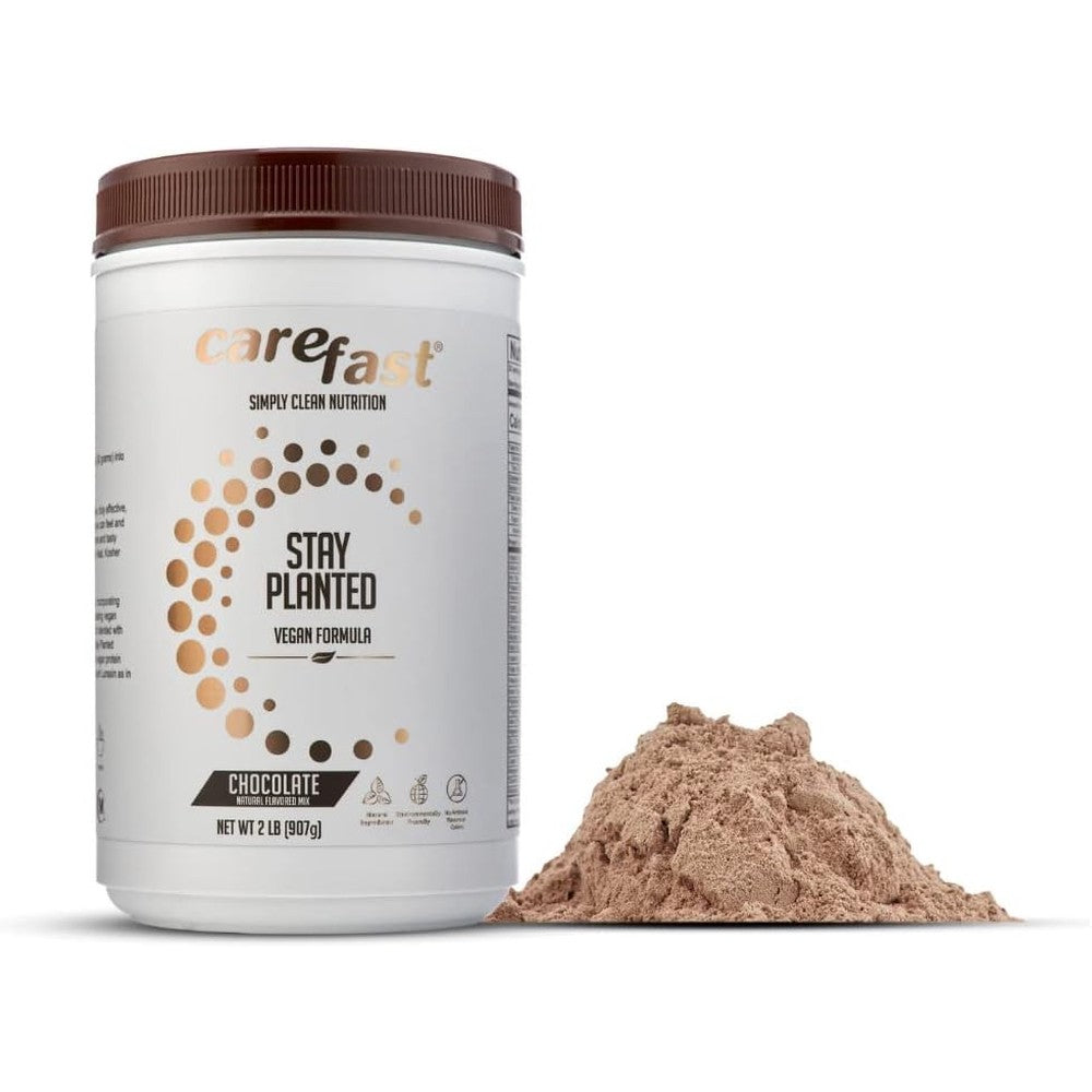 Carefast Soy-Pro100 Chocolate Protein Shake front view for vegan muscle building