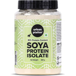 Urban Platter Soya Protein Isolate Powder 400g jar front view for plant based nutrition