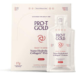 ProT Gold Liquid Collagen Protein Shot berry flavor 24 pack front view for wound support.