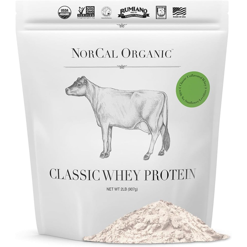 NorCal Organic Classic Whey Protein 2lb bulk bag unflavored