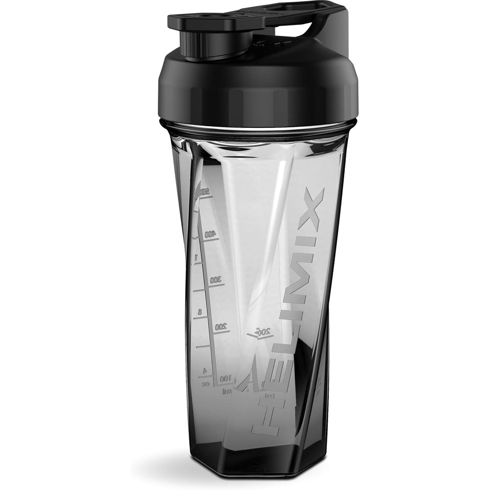Helimix 2.0 Vortex Blender Shaker Bottle with 28oz capacity and hexagonal mixing technology