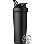 BlenderBottle Classic V2 shaker bottle in black with 32oz capacity for protein powder