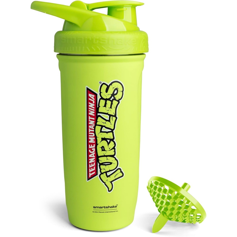 Smartshake stainless steel protein shaker bottle 900ml leakproof metal gym bottle