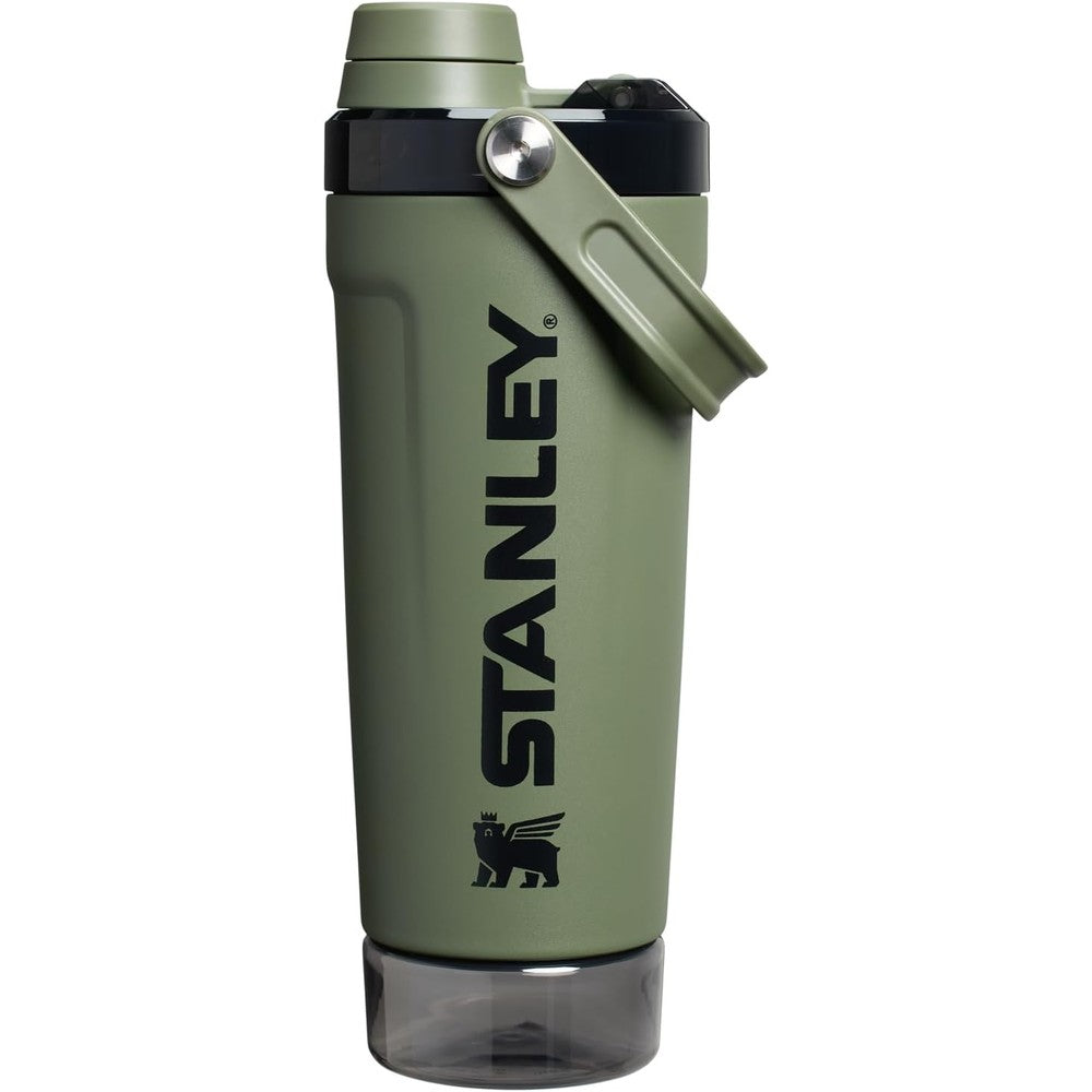 STANLEY Vitalize shaker bottle in dried pine green with insulated stainless steel body