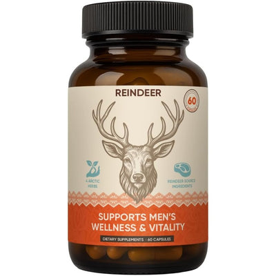 Zotreval Men’s Vitality Supplement – Arctic Herb & Reindeer Organ Blend – Daily Support for Energy, Stamina & Overall Wellness – 60 Capsules