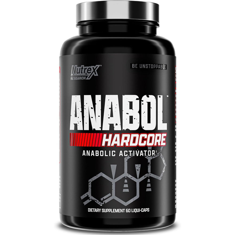 Nutrex Research Anabol Hardcore front view bottle for muscle building
