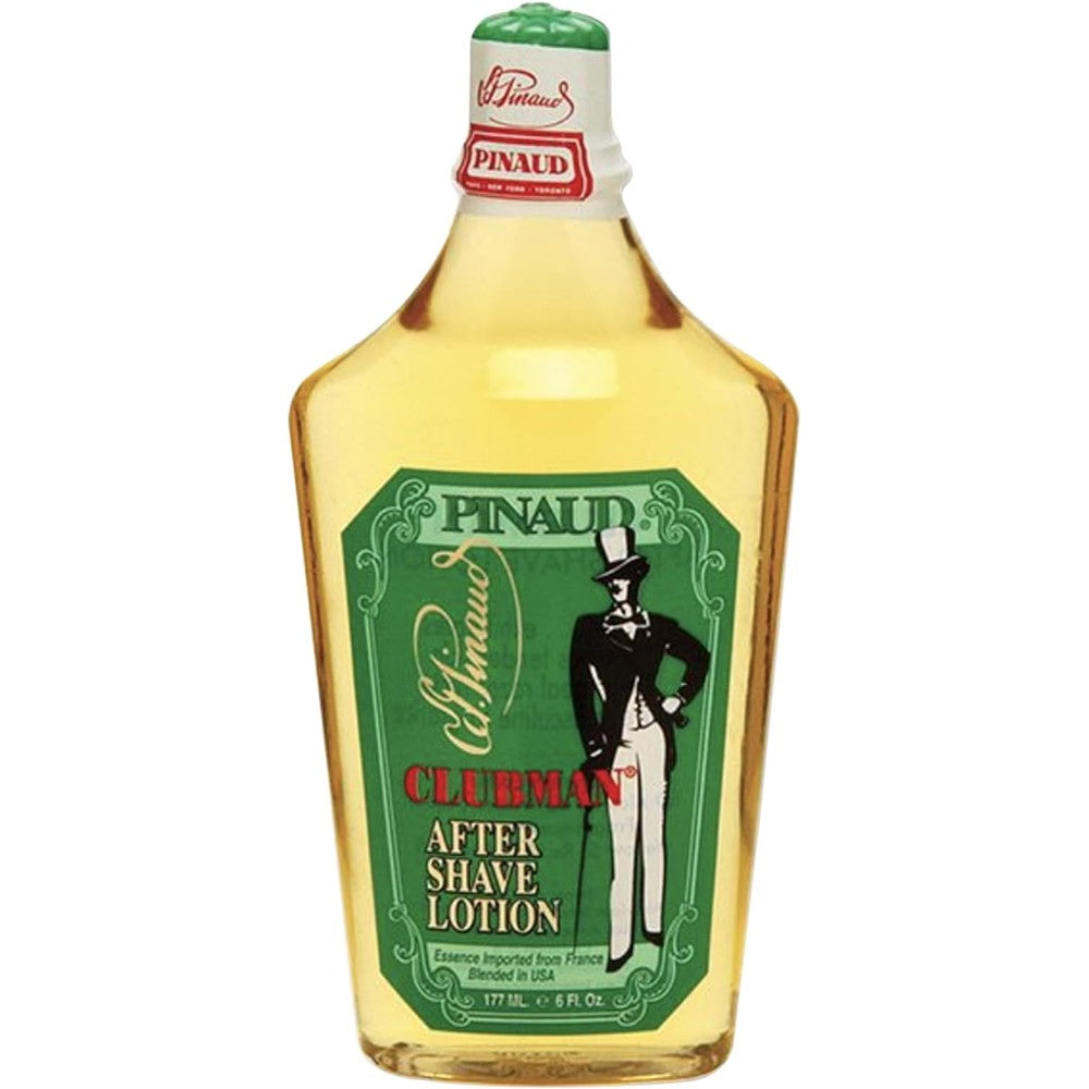Clubman Pinaud After Shave Lotion 6 Ounce front view bottle for men's grooming.