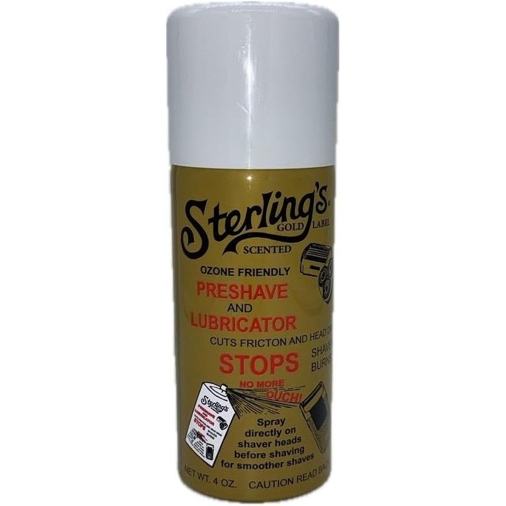 Sterling's Gold Label Preshave and Lubricator Spray front view