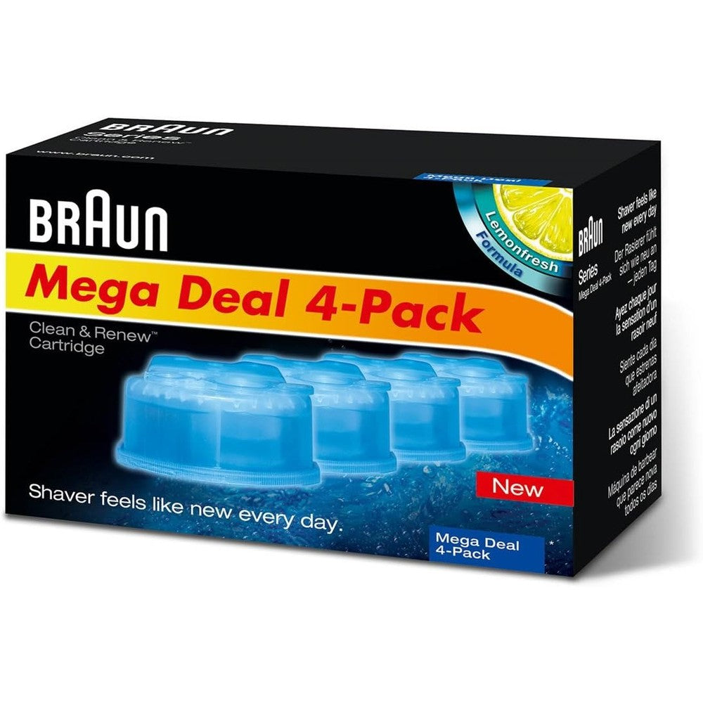 Braun CCR2 Cleaner Refill Kit 4 Pack front view of original packaging
