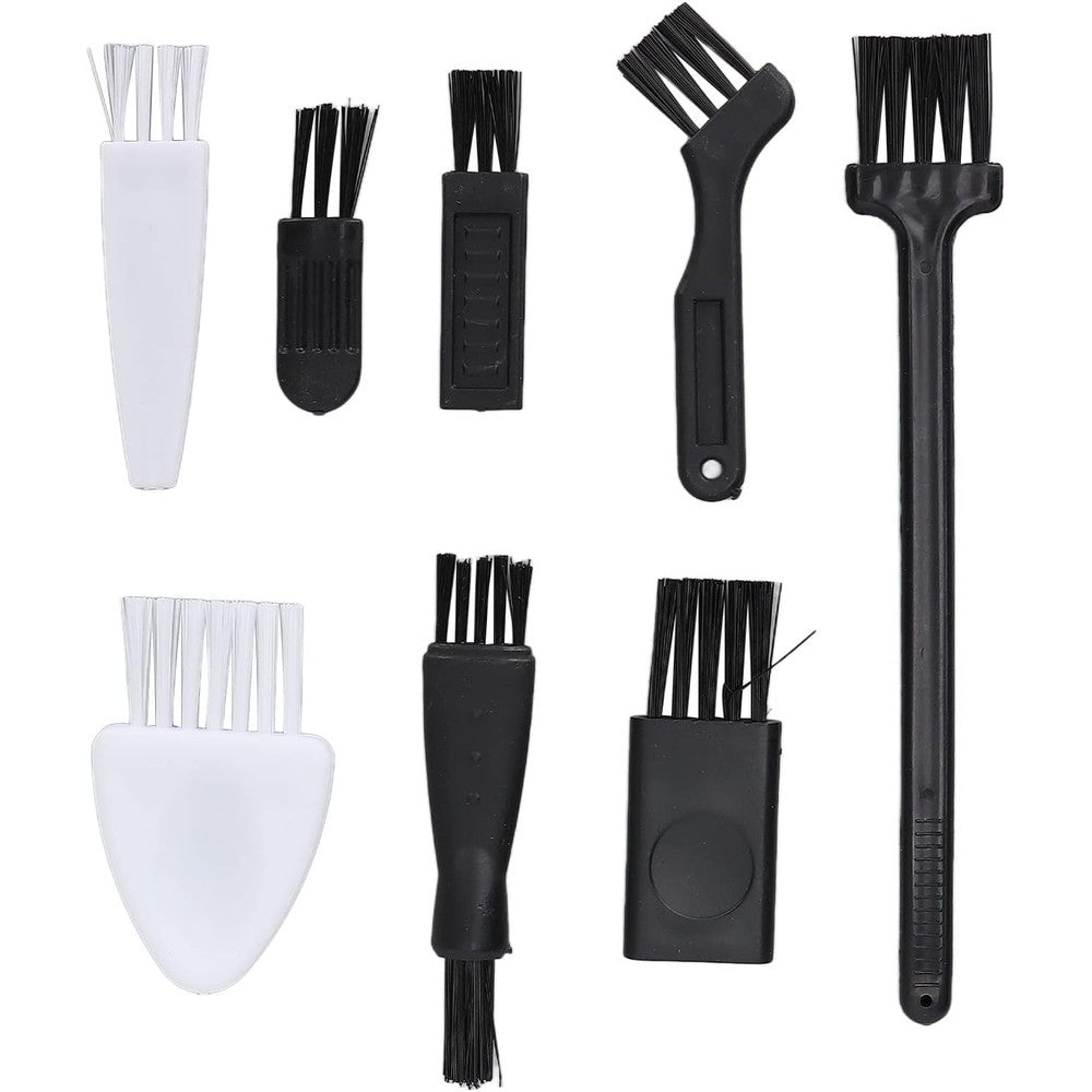 Saluaqui 8 pieces electric shaver cleaning brushes front view