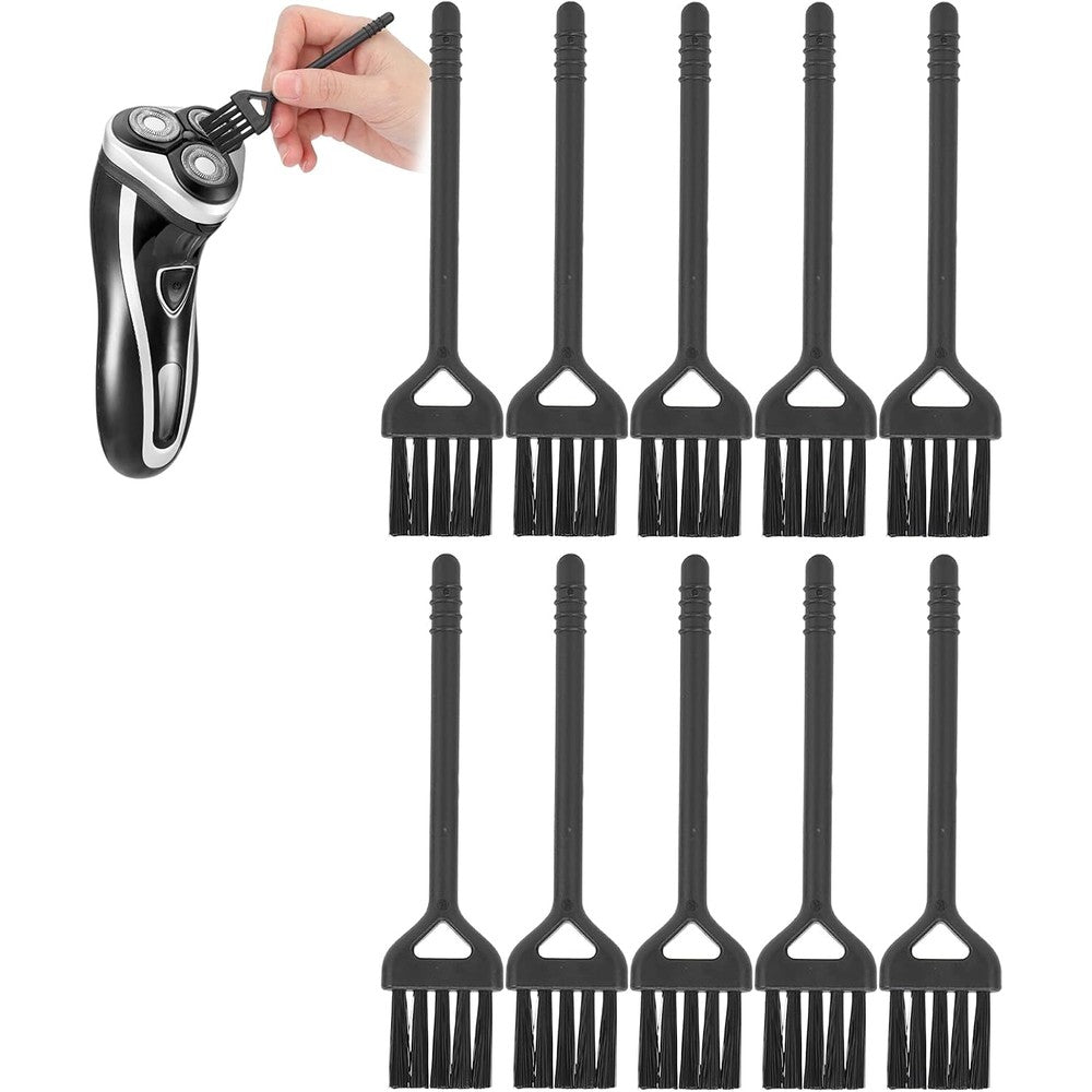 Agatige 10 piece electric shaver cleaning brush set front view