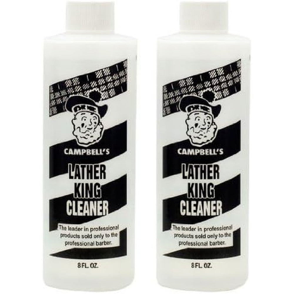 Campbell Original LatherKing machine cleaner bottle front view professional barber supply
