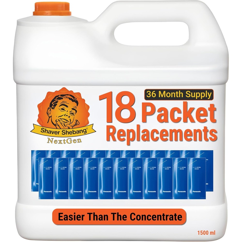 Shaver Shebang NextGen cleaner concentrate 1500 milliliter bottle front view