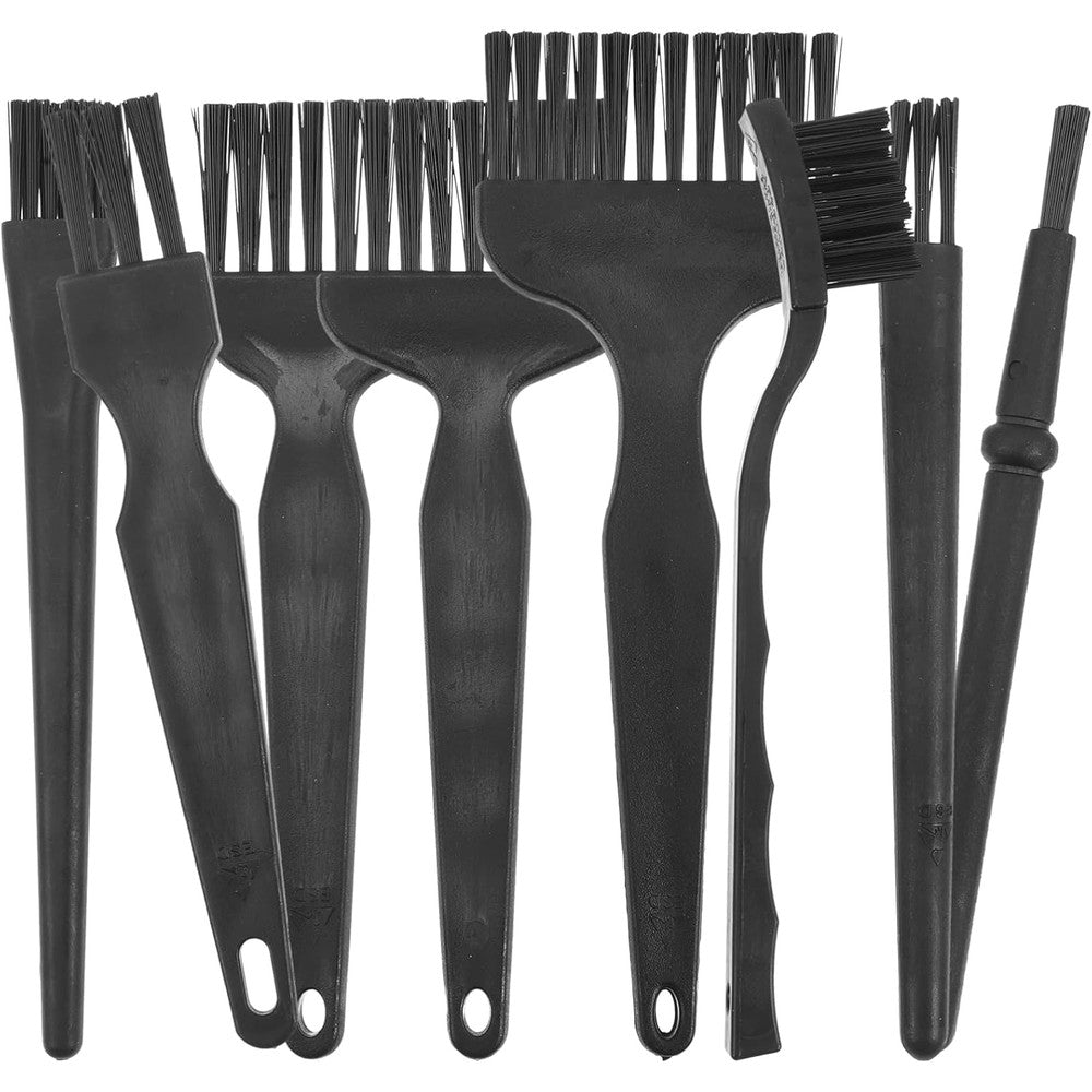 Lurrose 8 pieces electric shaver cleaning brush set front view
