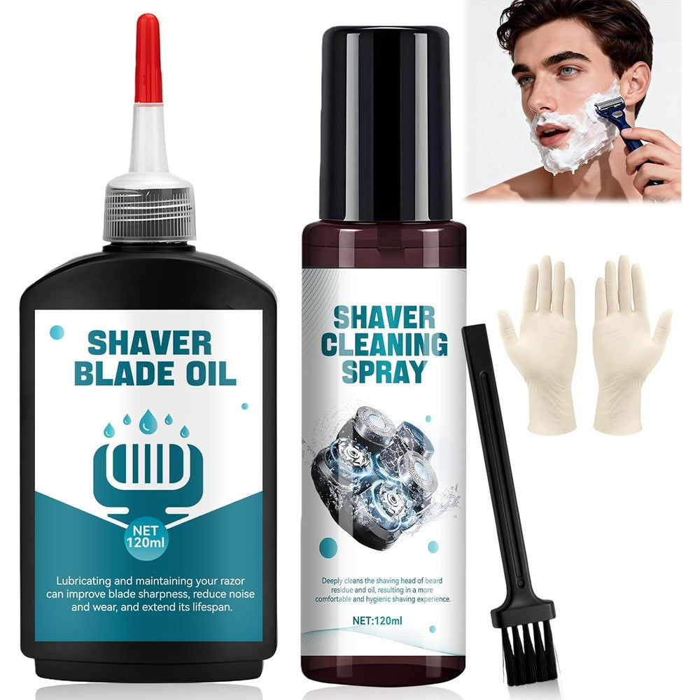 GFDesign shaver cleaning solution bottle front view