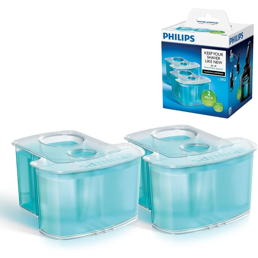 Philips SmartClean Cleaning Cartridge JC302/50 2-pack front view