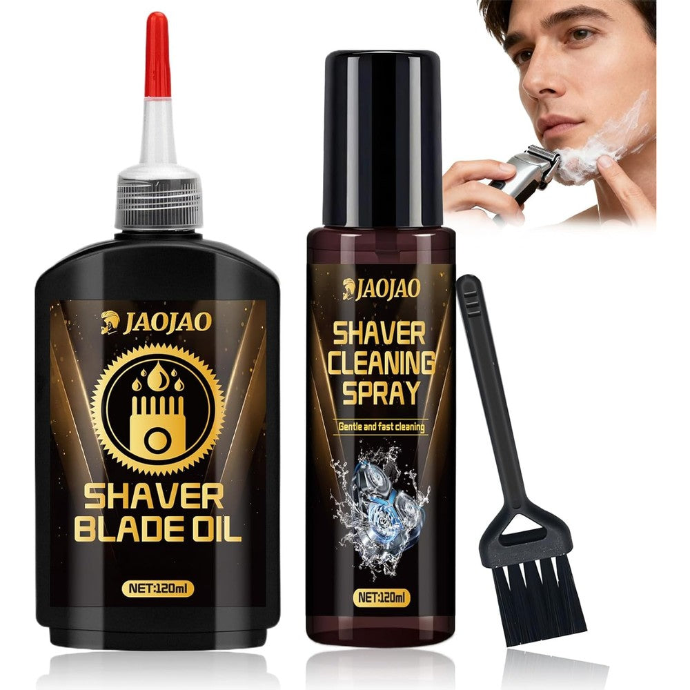 Jaojao Shaver Cleaning Solution and Lubricant Kit front view