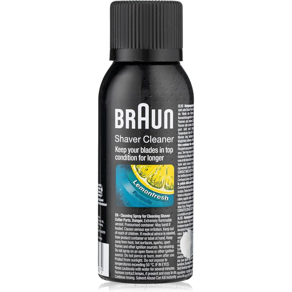 Braun 5002724 Shaver Cleaner Spray 100ml front view
